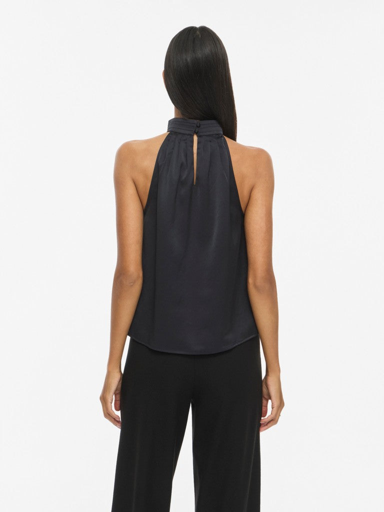 Vienid Halterneck top - sort